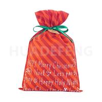 Hot Sale Custom Non Woven Christmas Drawstring Gift bag, Gift bags