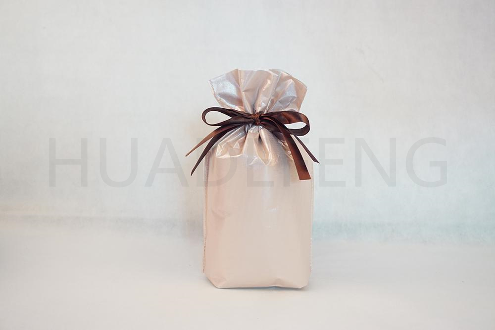 HuaDeFeng-Pink Color Wedding Party Non Woven Drawstring Plastic Bag