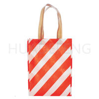 Daily Twill Pattern Biodegradable Plastic Handle Shopping Bags
