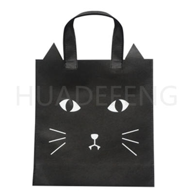 Wholesale Personalized Logo Cartoon Design Animal Black Cat Custom Design Gift Bags For Kids