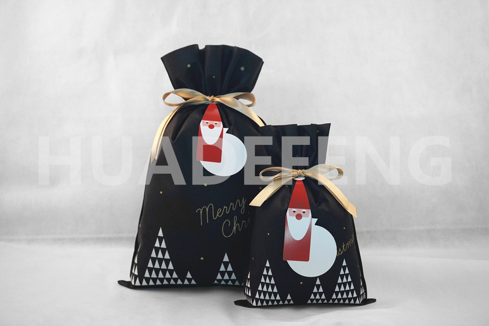 HuaDeFeng-Wholesale Drawstring Bags Bulk Manufacturer, Small Christmas Gift Bags